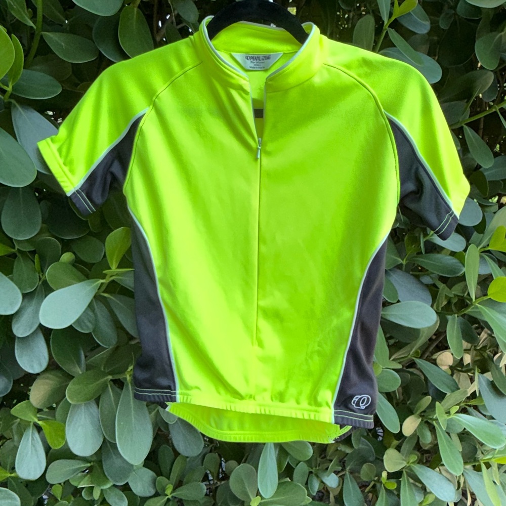 Pearl Izumi Women’s High-Vis Lime Short Sleeve Bike Racing Top S Zipper Front - Picture 13 of 13